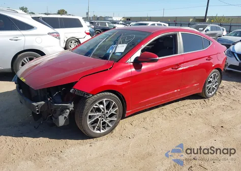 2019 Hyundai Elantra Limited из США, поврежденный, VIN KMHD84LF2KU854447